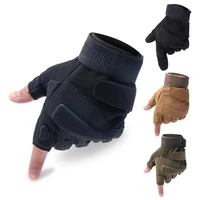 military tactical half full finger gloves men anti skid fingerless us army mittens shooting fighting swat combat riding glove xl
