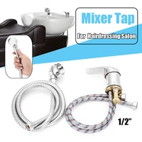 mixer tap bath sink faucet shower head spray hose push on washing hairdresser salon pet household faucet extender