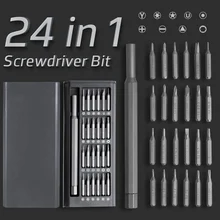 24 IN 1  Precision Screw driver Set Magnetic Screw Driver Bits Torx Hex Bit Handle Mobile Phone Repair Screwdrive Kit Tools