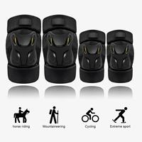 cycling skating protective gear pads knee elbow pads sport safety protector ventilate and quick dry with foam cushion 2 straps