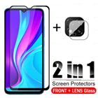 2 в 1 закаленное стекло для Xiaomi Redmi 9C NFC 9A 9T защитный стеклянный чехол для Xiomi Redmi 9 C C9 Redmy 9C Redmi9C защитная пленка