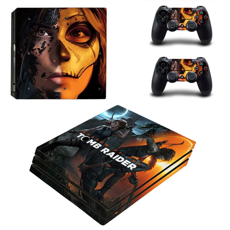 Tomb Raider PS4 Pro стикер s PS 4 Play станция виниловые наклейки на кожу для playstation консоль и