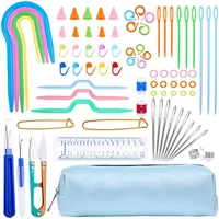 lmdz crochet needle knitting kits yarn knitting needles sewing tools diy seam ripper cable needles craft with case accessories