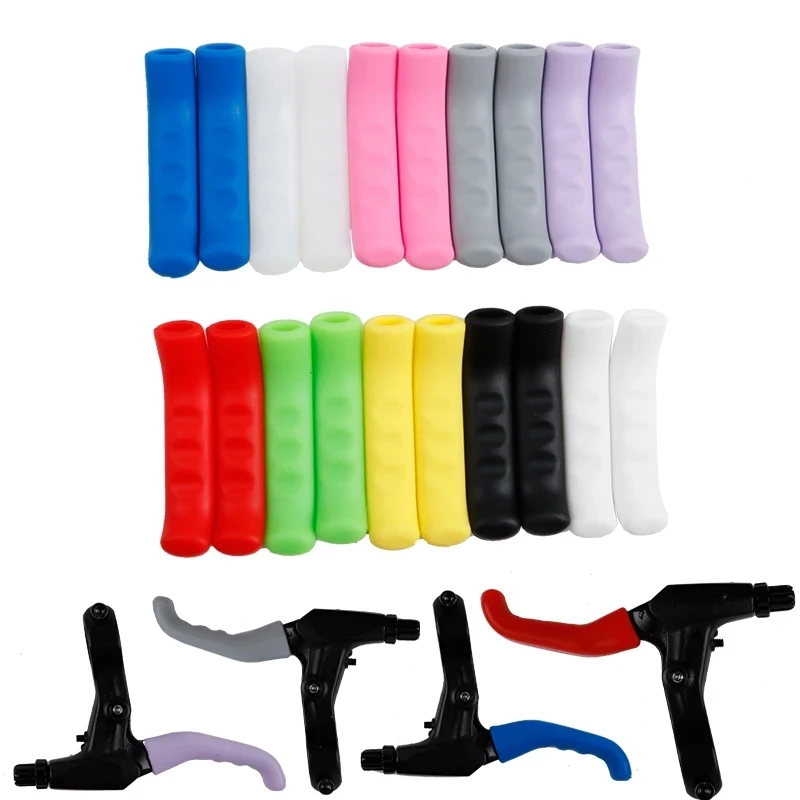 

Bicycle Brakes Lever Protector Handle Cover Silicone Sleeve Road Mountain Bike 1 Pairs Anti-Slip Brake System MTB Accessories