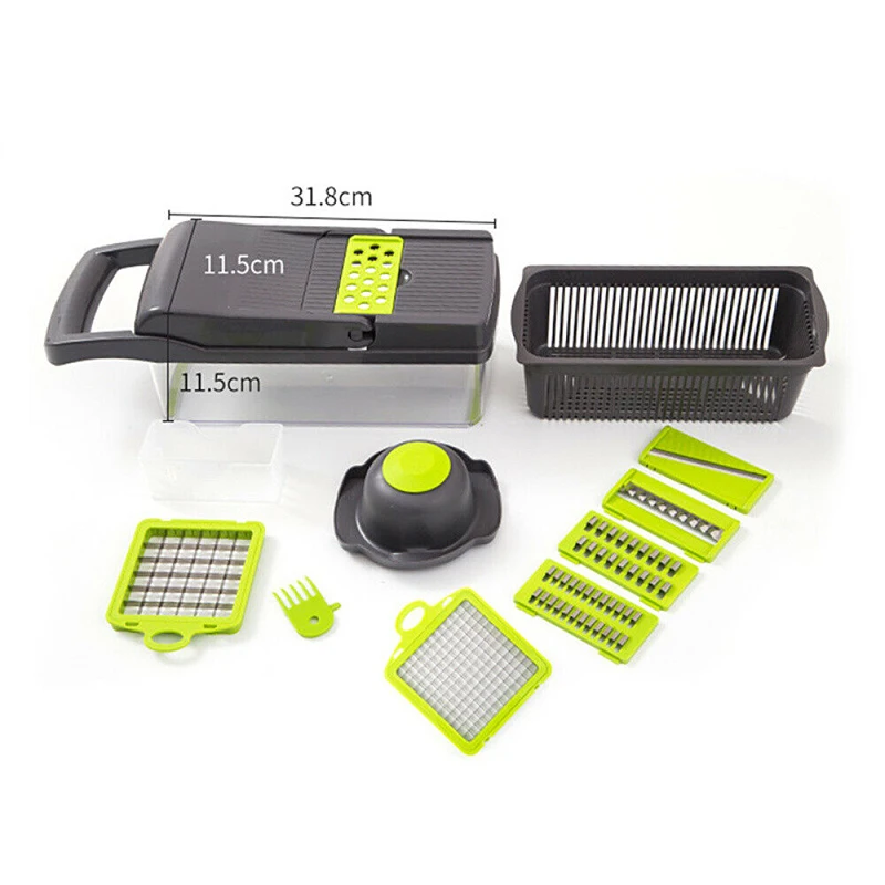 5 в 1 Еда овощей фруктовый салат очистки фруктов и Slicer измельчитель игрок