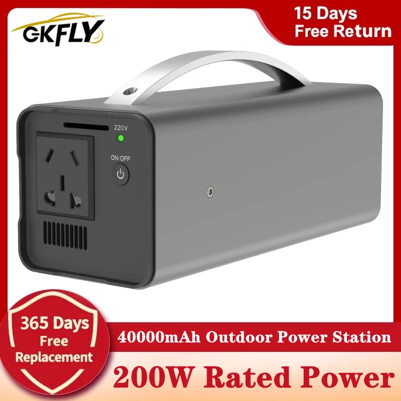 

220V Power Station Booster 12V Car Jump Starter Battery Charger Portable Solar Generator 40000mAh Power Bank Outdoor Emergency