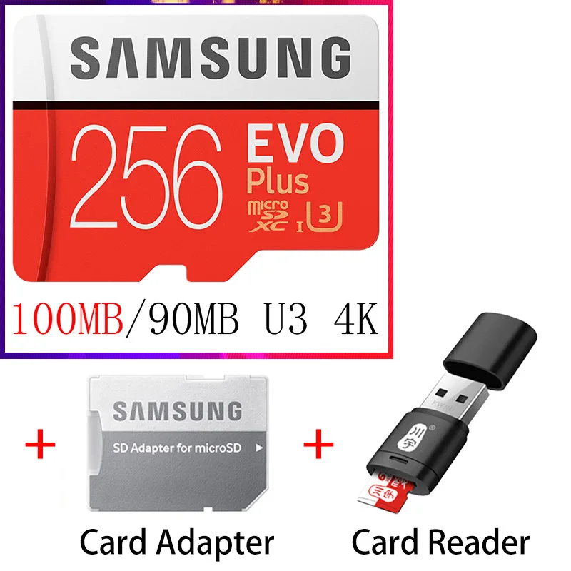SAMSUNG EVO Micro SD 128 ГБ 32 ГБ 64 Гб 256 ГБ 512 ГБ U1 U3 Micro SD карта памяти 32 64 128 ГБ Флэш-карта SD/TF MicroSD для телефона - Емкость: MB-MC256G-KT5-C286