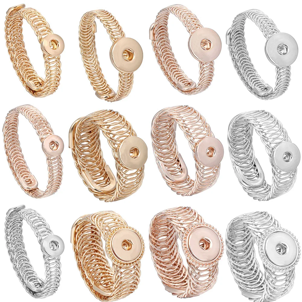 Новые ювелирные браслеты с защелкой винтажные Позолоченные 18 мм 12 браслет