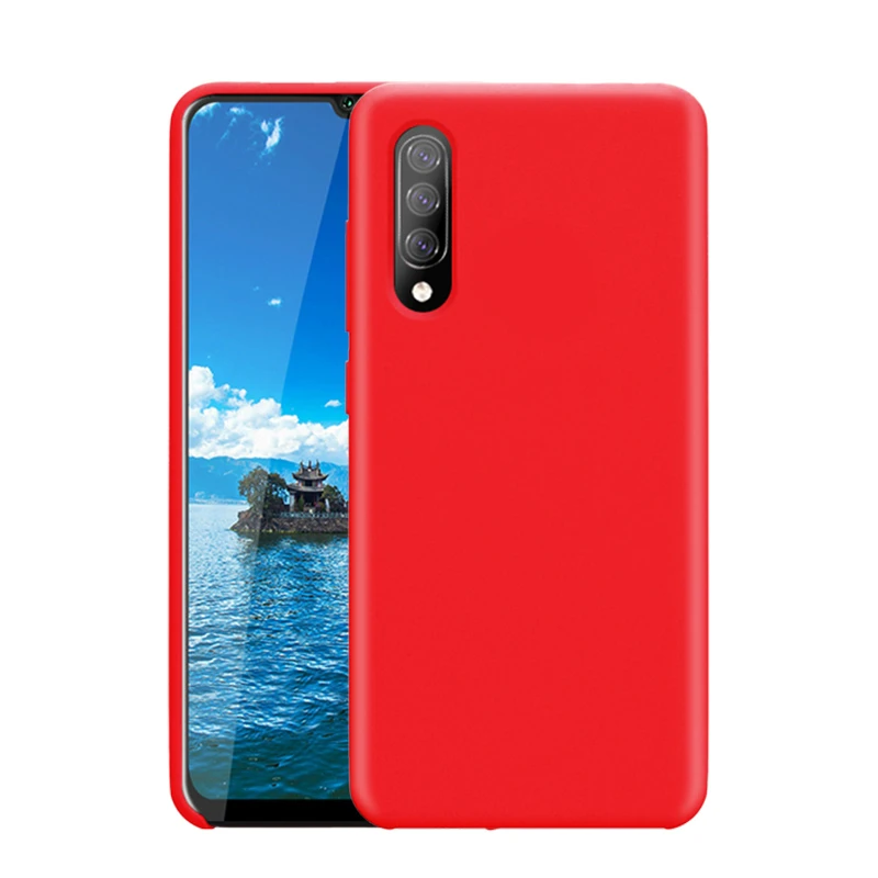 Чехол для samsung A50, высококачественный мягкий силиконовый защитный чехол для samsung Galaxy A10 A20 A30 A50 A70, чехол на заднюю панель - Цвет: Красный