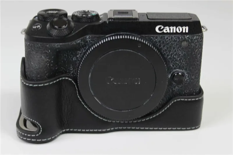 Чехол из натуральной кожи для камеры Canon EOS M6 II EOSM6 Mark M6II | Электроника