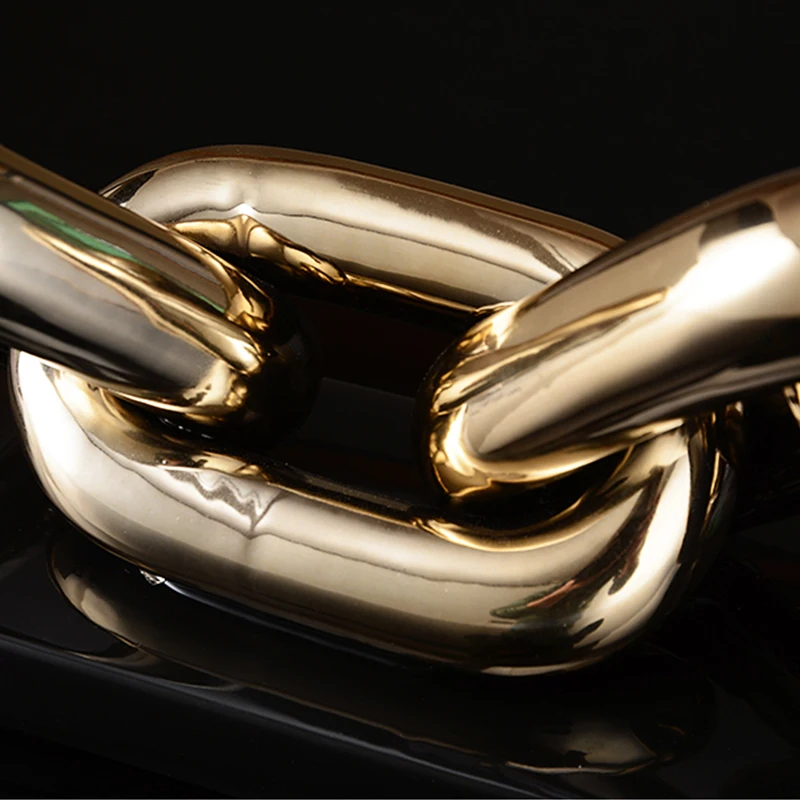 Скандинавская золотая цепочка для офиса кабинета рабочего стола керамические