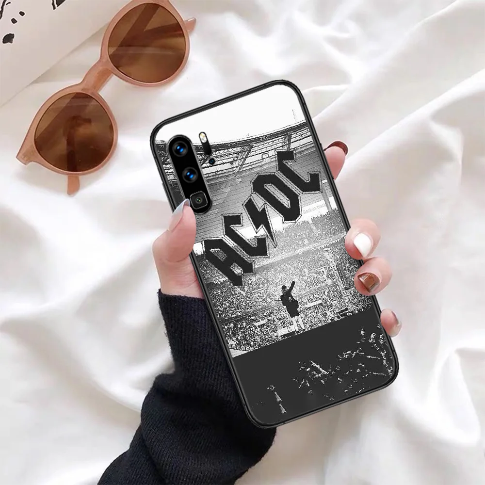 

AC DC band Phone Case For Huawei P Mate Smart 10 20 30 40 Lite Z 2019 Pro black Cover Soft Etui Pretty Bumper Fashion Shell