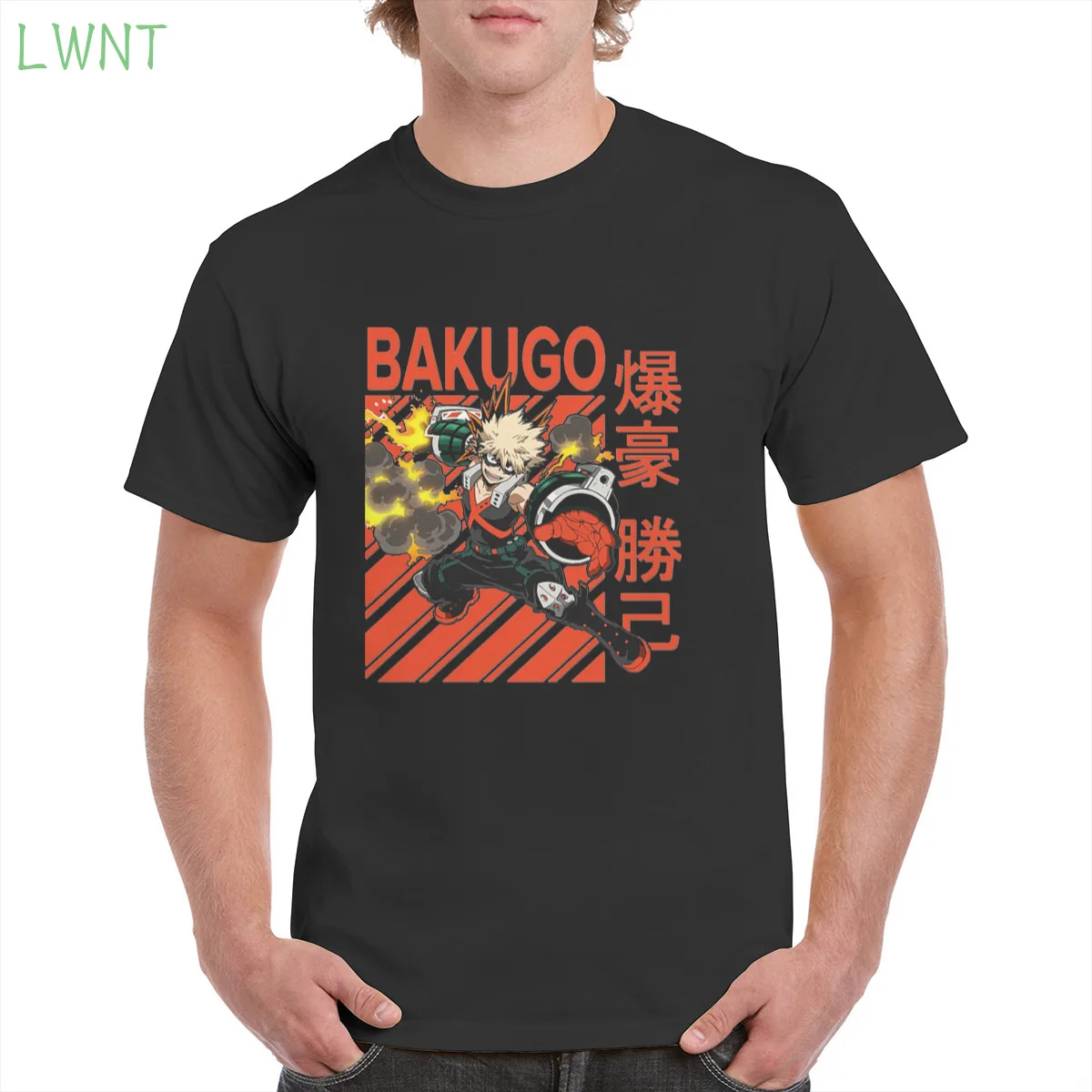 

100% Cotton Katsuki Bakugo blasting Tshirt Top Harajuku Aesthetic Tshirt Oversized clothes Female/Man