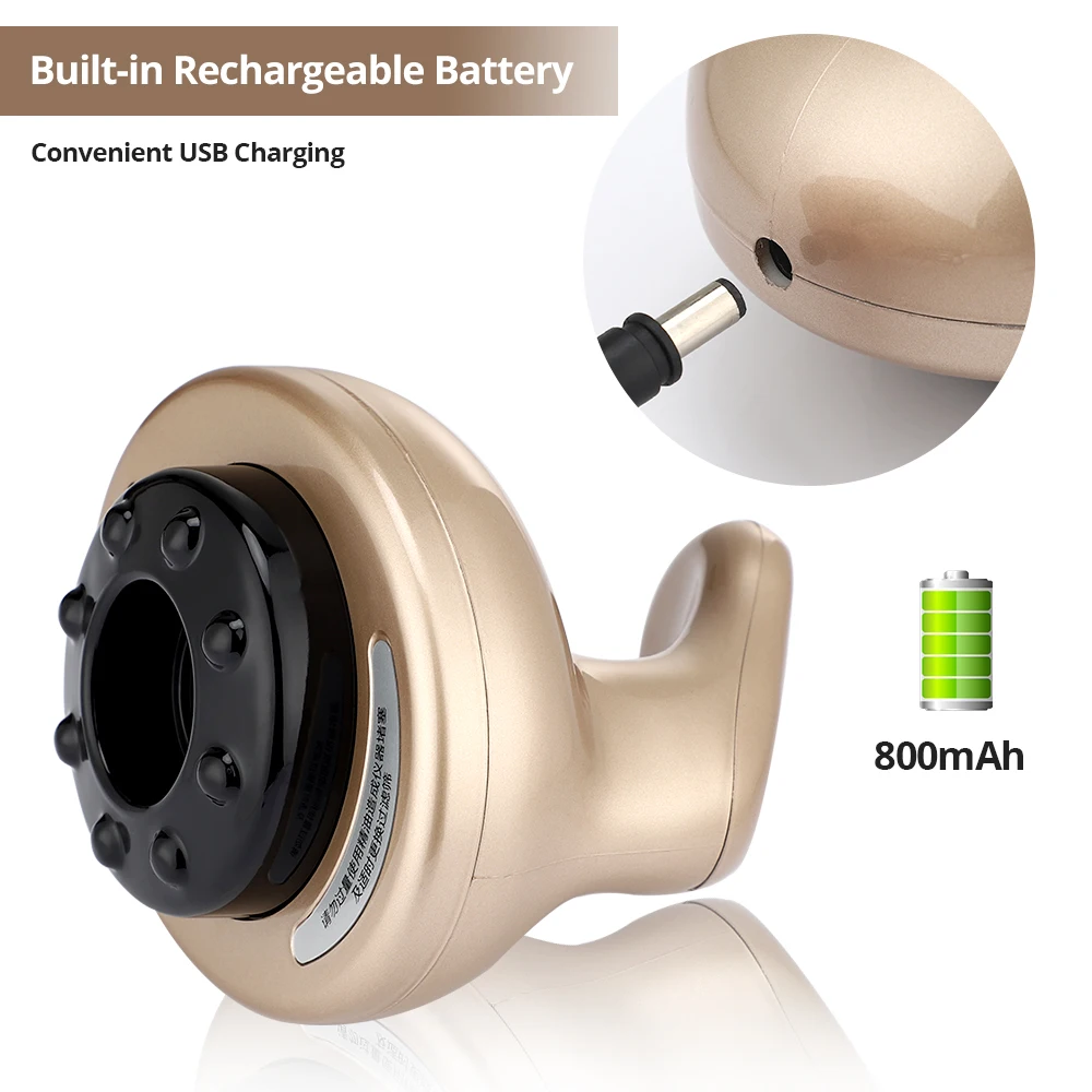 

6 Gear Electric Cupping Massager Vacuum Suction Cups Negative Pressure Heating Physiotherapy Guasha Scraping Body Slimming