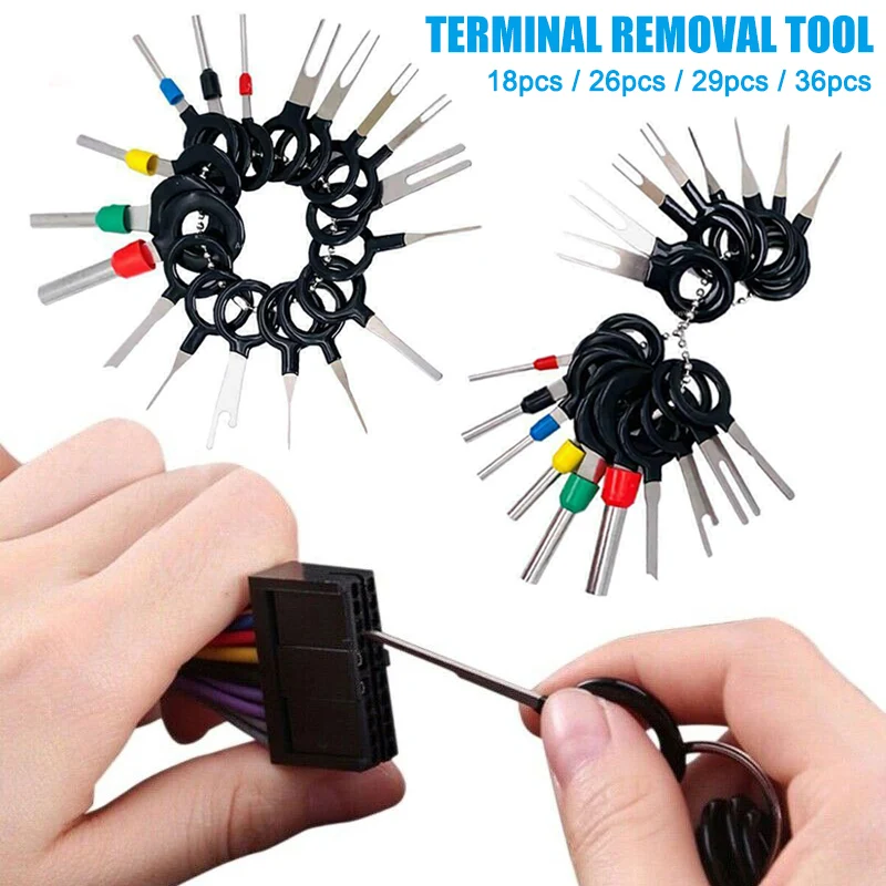 

1 Set Wire Terminal Removal Tool Car Electrical Wiring Crimp Connector Pin Kit KSI999