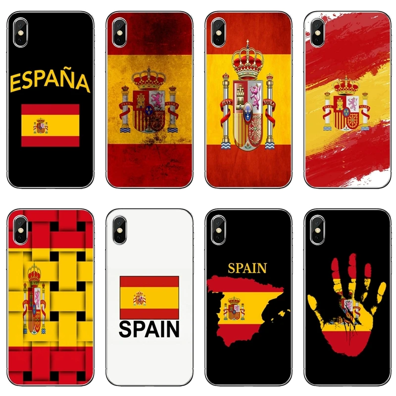 Фото Чехол для телефона с рисунком испанского флага Huawei P40 P30 P20 Pro P10 P9 Lite Y5 Y6 Y7 Y9 P Smart Plus