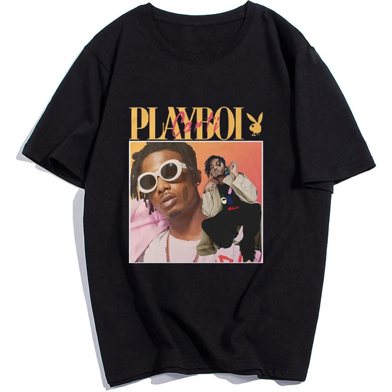 Футболка Rapper Playboi Carti с графическим принтом