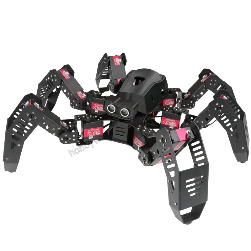 18 dof, алюминиевый Hexapod Spiderbot робот/Вторичный развивающий набор бионический паук Arduino программируемый Обучающий робот