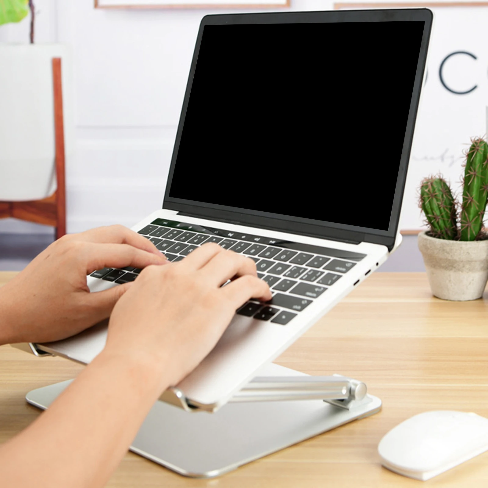 

Z-образный регулируемый алюминиевый держатель для ноутбука