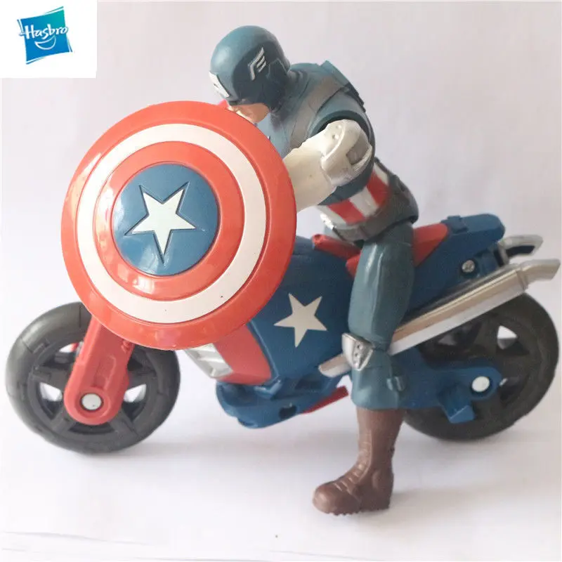 

Hasbro Marvel Avengers Captain America Toy Model Riding Motorcycle Version