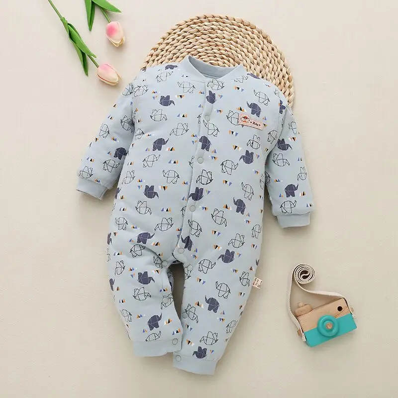 Осенне зимние комбинезоны детская одежда унисекс для маленьких мальчиков и