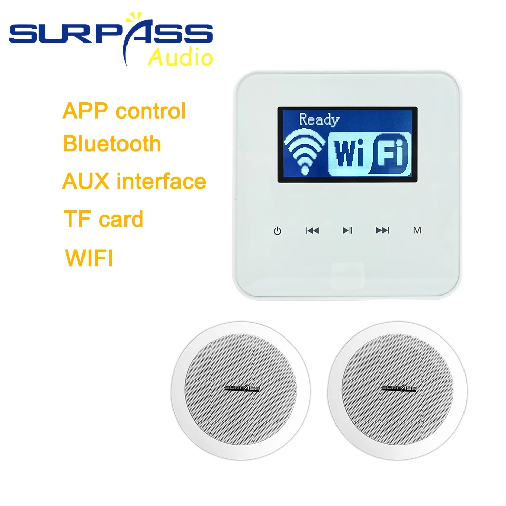 Bluetooth WiFi Мини Настенный усилитель большой мощности стерео домашняя аудио система