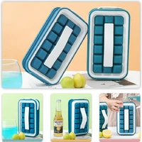 2 in 1 portable silicone ice ball maker foldable diy lattice ice hockey kettle cubic container ice cube tray bar kitchen tool