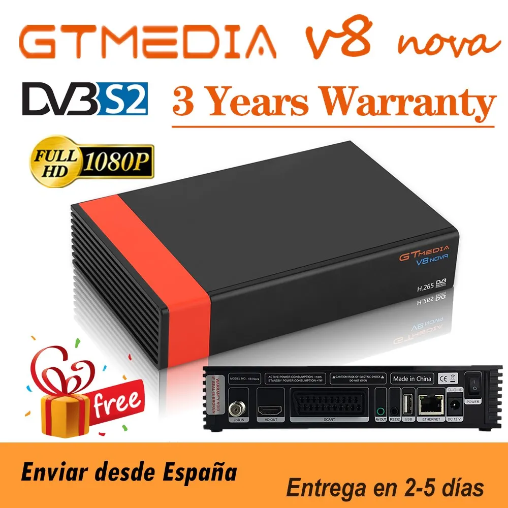 

DVB-s2x gtmedia V8X H.265 satellite receiver blulit-in wifi support CA card slot Upgraded GTMEDIA V8 NOVA V9 super set top box