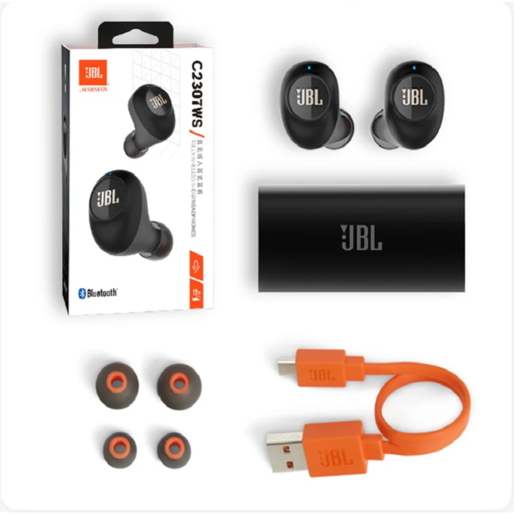 

Original JBL C230 TWS True Wireless Earphones Bluetooth 5.0 Stereo Earbuds Bass Sound jbl Headphones TWS Sports Headset with Mic