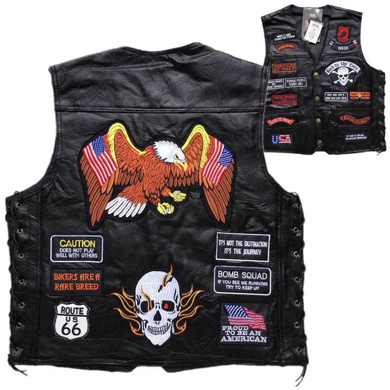 Мотоциклетная кожаная куртка для мужчин и женщин Классическая мотоциклетная в