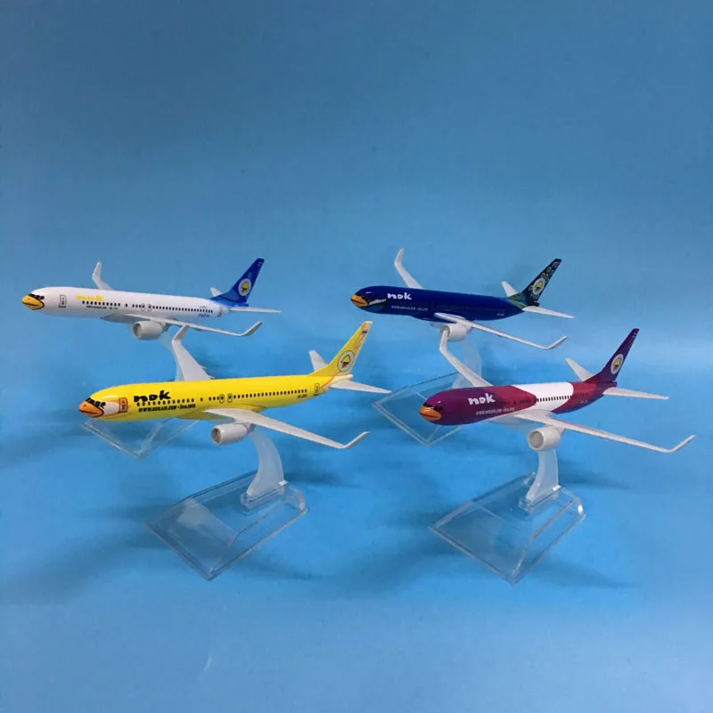 Бесплатная доставка 16 см 737 Летающие птицы NOKAIR модель самолета из металлического