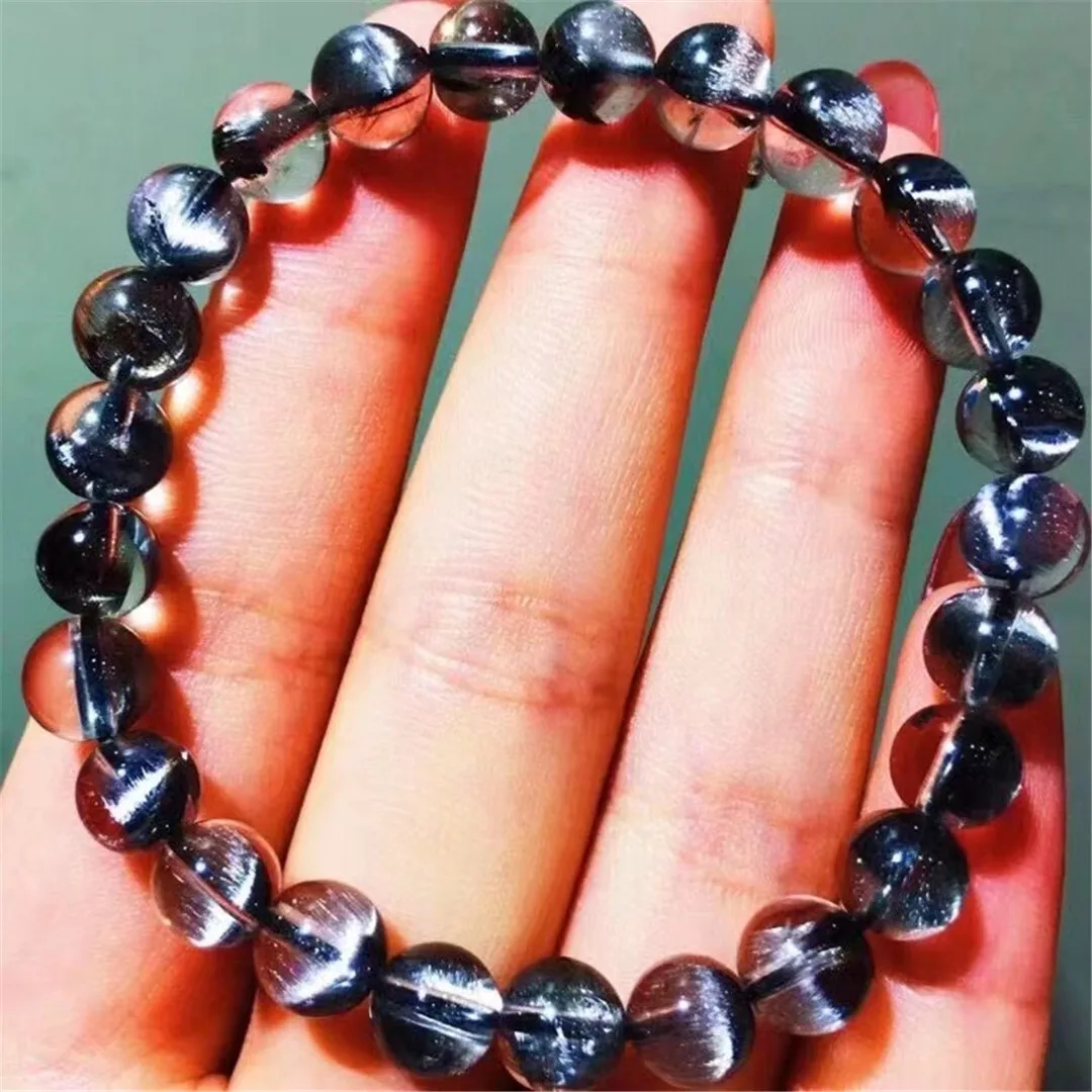 

Женский и мужской браслет из натурального серебра, 7 мм