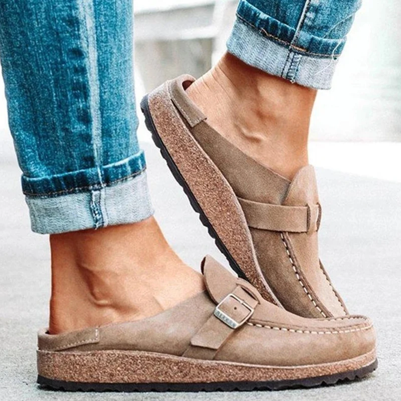 Flats Women Loafers Retro Shoes Slip On Ladies Comfortable Platform Female Zapatos Mujer 2020 New Plus Size Casual Woman Summer