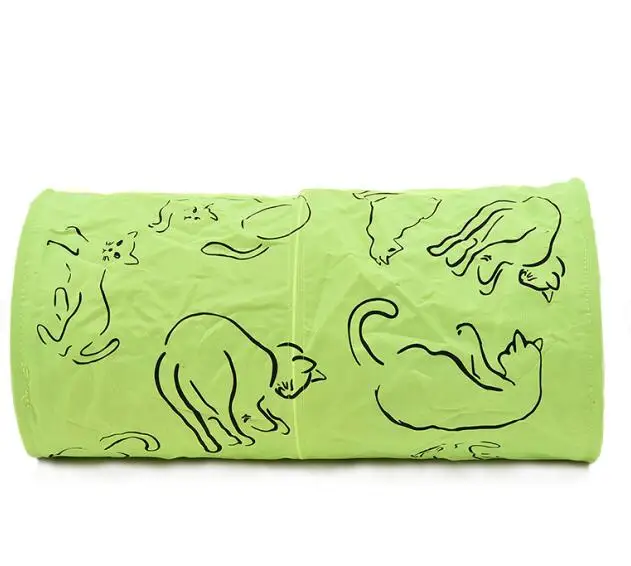 WJ0003 2/3/4 отверстия складной туннель для кошек для дома и улицы Pet кошачьи игрушки для кошки; тапочки с кроликом; шлёпанцы для играть тоннель тавровое соединение - Цвет: WJ0003