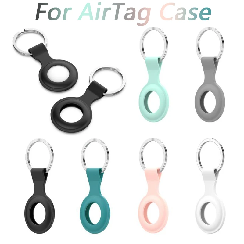 

Новинка 2021, подходящий для Apple airtag, локатор, силиконовый защитный рукав, металлическая кольцевая Пряжка, спортивный мягкий пластиковый корп...