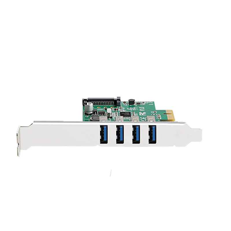 5 Гбит/с 4 порта USB 3 0 концентратор для PCI-E PCIe 1X плата расширения с SATA разъем питания