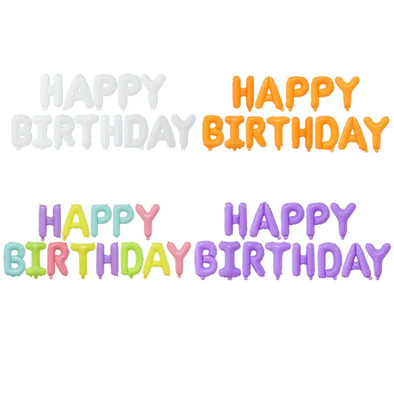 16 дюймов красочные конфеты с днем рождения воздушные шары Детские вечерние фон