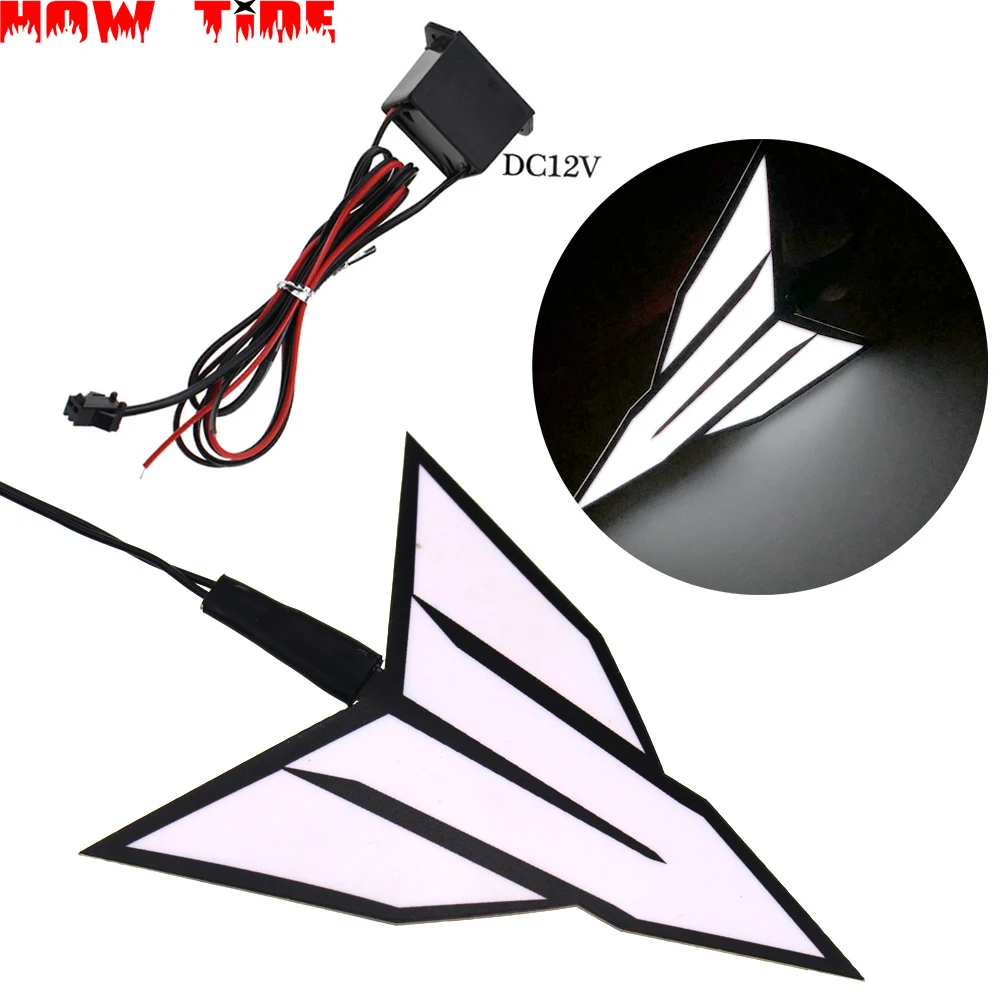 Мотоцикл Ночная езда холодный свет сигнал мигает в полоску Светящиеся Настенные