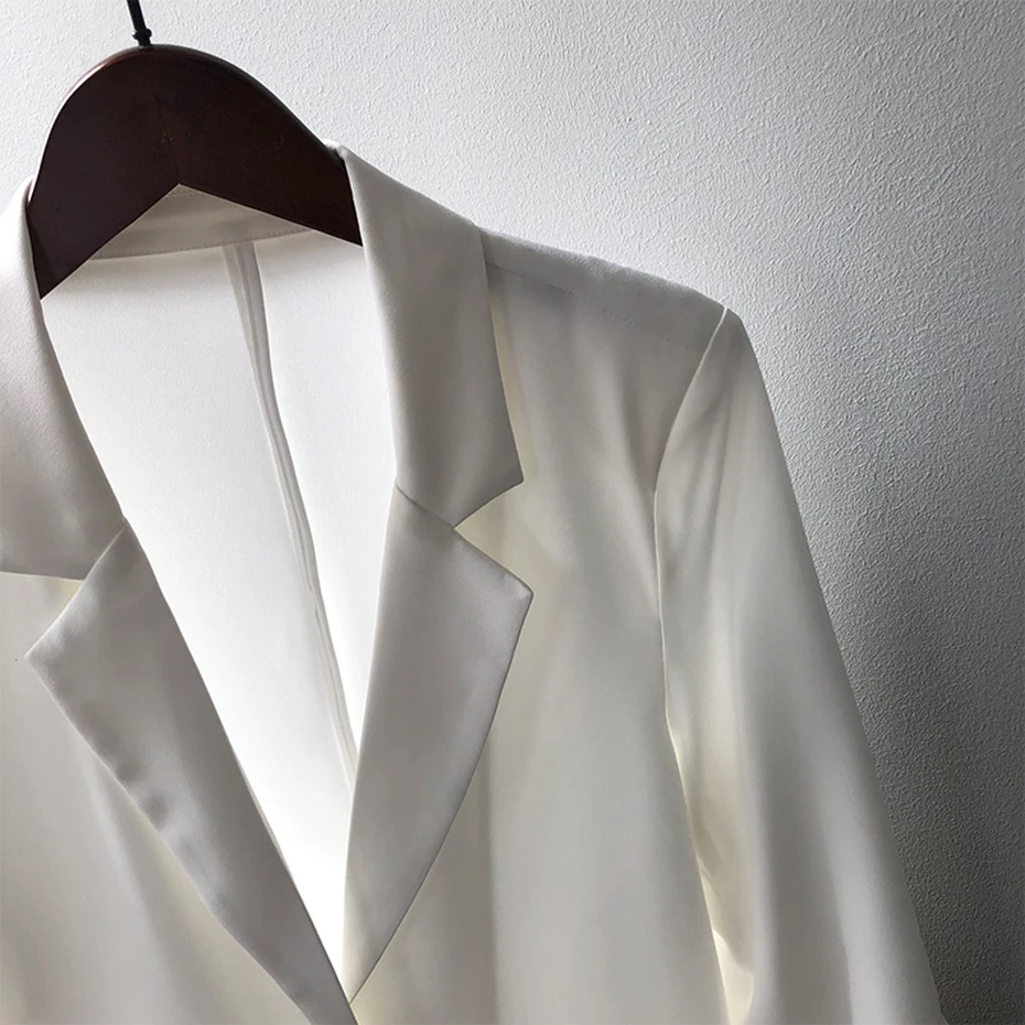 

2021 Spring And Autumn Women Blazers Solid Blazer Women's New Loose Fashion Temperament Casual Suit One Button Jacket Coat