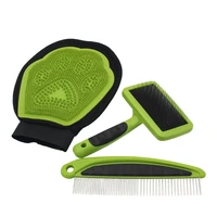 3 in 1 pet dog grooming cleaning brush gloves dogs comb tool cat hair remover brush pet massage comb dog grooming set pets suppy