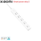 Оригинальный удлинитель питания Xiaomi Mi, розетка с 5 отверстиями, стандартная Быстрая зарядка для Mi home APP, умная версия с дистанционным управлением