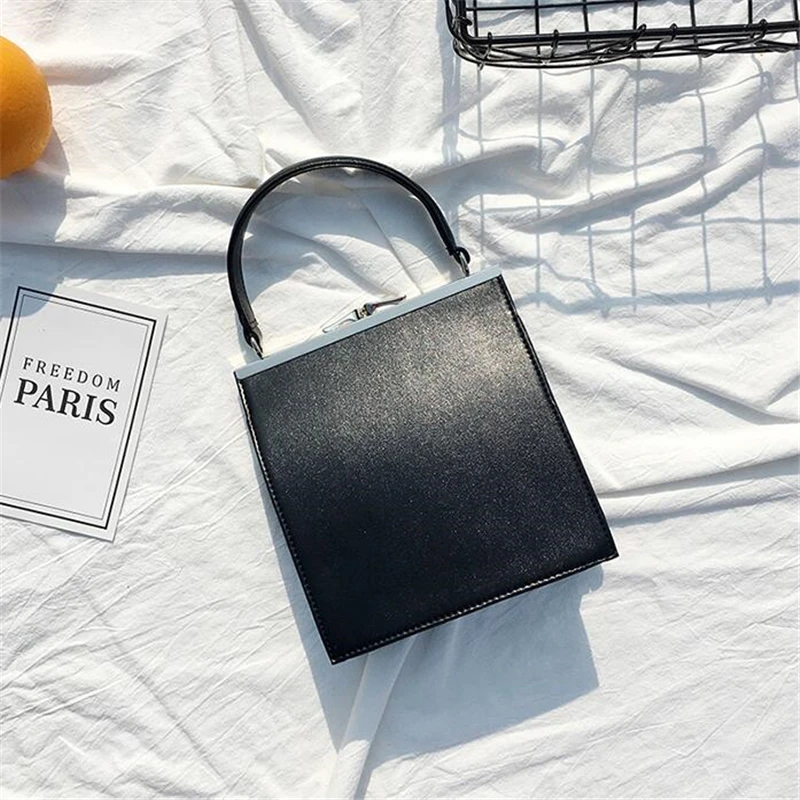 Женская вечерняя сумка Colorfulyou однотонная из искусственной кожи с металлическим