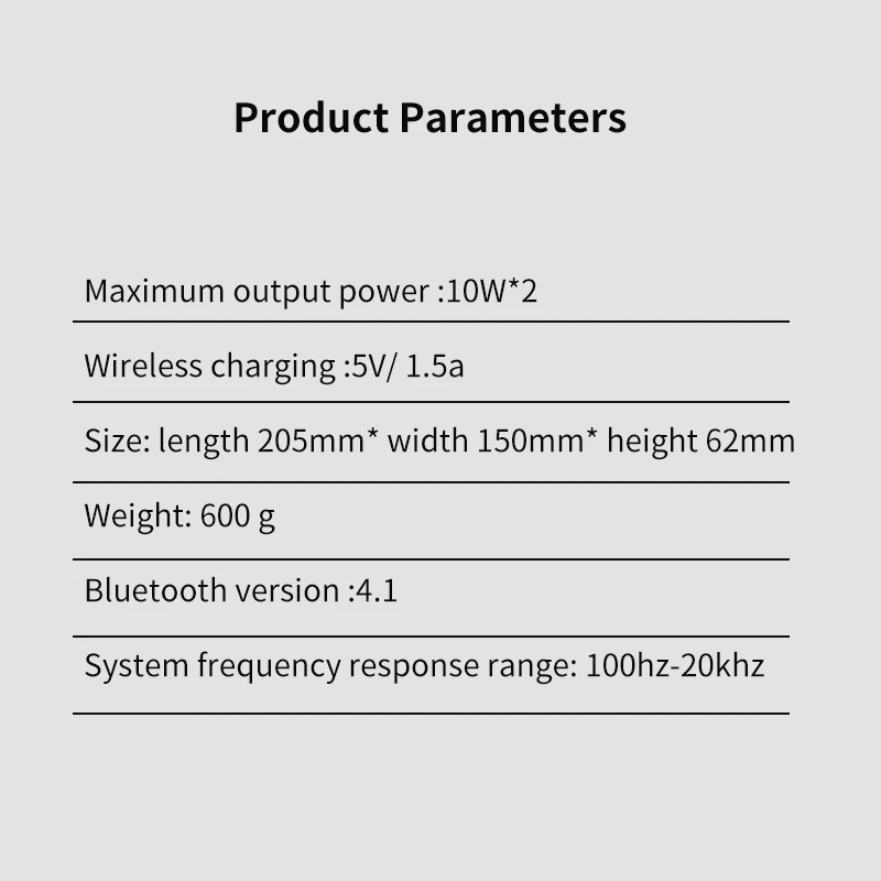 3 в 1 Bluetooth динамик Беспроводное зарядное устройство для Xiaomi быстрое зарядное устройство для Iphone 11 для телефона сабвуфер Функция касания экрана Банк питания