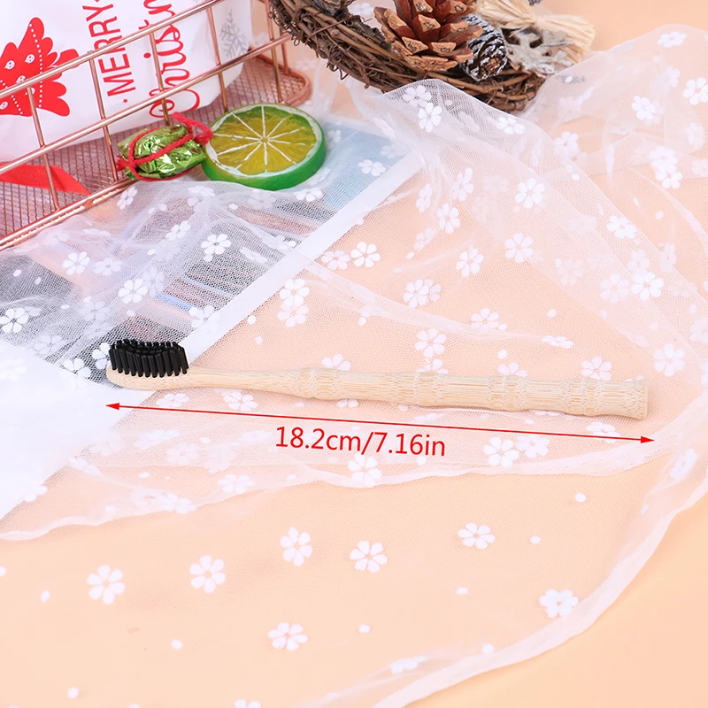 

1PCS Bamboo Toothbrush Eco Wooden Tooth Brush Soft Bristle Tip Charcoal Oral Care Toothbrush
