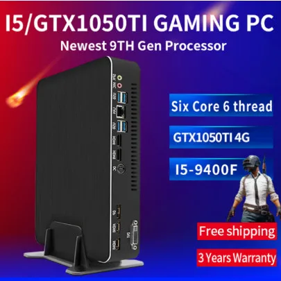 Игровой компьютер Intel i5 9400F 6 ядер потоков i7 8700 i3 9100F Nvidia GTX 1050 4 Гб мини ПК 2 * DDR4 HDMI 0 1 DP