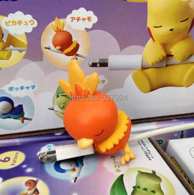 Новинка 6 шт. протектор Pik Pip Meo Chi Cle 5 см зажим для кабеля ПВХ экшн фигурка