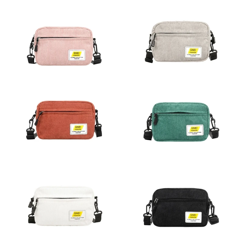 

Женская Вельветовая сумка в винтажном стиле, студенческие сумки через плечо, маленькая ранец, многоразовый пляжный кошелек