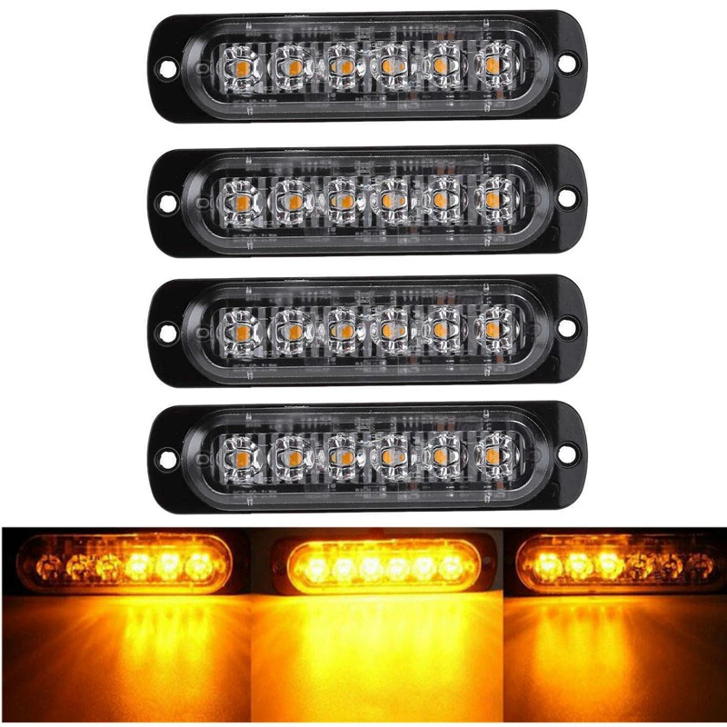 4 шт. 12 В 6 светодисветильник дов для автомобиля прицепа грузовика мотоцикла |