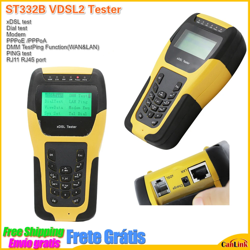 XDSL Тесты er ST332B VDSL2 xDSL циферблат модем пинг RJ11 RJ45 порт установки и технического