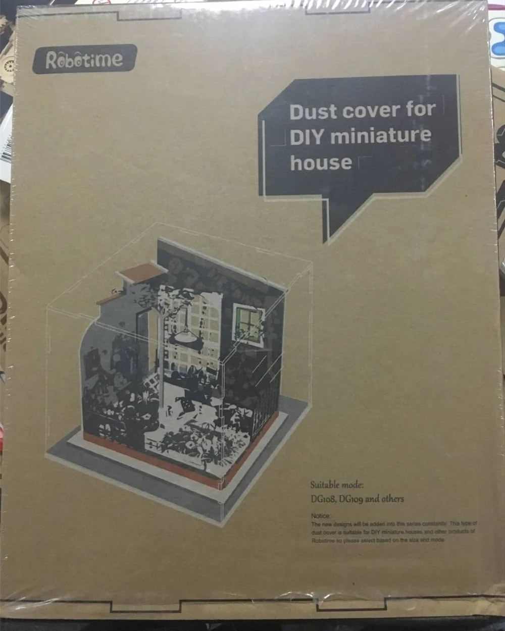 

Transparent Dust Cover Display Box For Doll House 3mm Thickness Acrylic board For Show Room Dust Prevention Proof